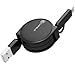 Produktbild DolDer 2 in 1 Ausziehbares Roll-up Micro USB /Lightning Ladekabel Datenkabel Schnellladekabel für iphone 7/ 7 Plus, 6s/6, 5/ 5s, iPad Air, iPad mini, iPad 2/3/4, iPod touch, Samsung Galaxy S7/ S7 Edge/ S6 / S6 Edge / S5 / S4, Samsung Galaxy Note 5/ 4/ 3/ 2, Huawei, HTC, Sony, Xiaomi, LG, Motorola, alle Handys und Pads mit Android IOS System – schwarz