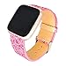 Produktbild TianranRT Bling Stern Glitter Leder Handgelenk Riemen Armband Watch Band Für Fitbit Versa Lite (Rosa)