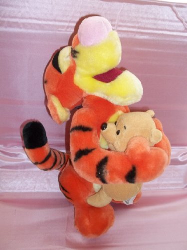 Winnie the Pooh - Large Tigger Hugging Pooh Beanie Soft Toy