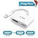 Price comparison product image MPIO Lightning to HDMI Adapter, iPhone to HDMI Cable, 1080P Lightning Digital AV Adapter HDTV Cable for iPhone iPad iPod Touch (Compatible with IOS 12 Before & After, No App Need)