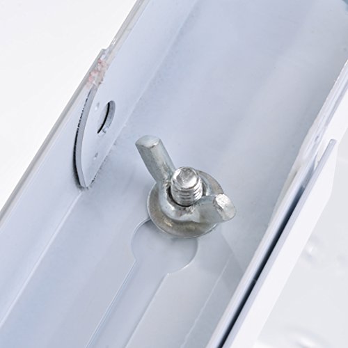 Homdox faltbare Mikrowellenhalterung Mikrowellenhalter für Mikrowelle Backofen, Grill, Ofen, Wand Halterung, Wandhalterung Mikrowelle Halterung Ablage, inkl. Montagematerial, Weiß - 5