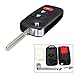 Produktbild mark8shop 3Btn blanko Fernbedienung faltbar Flip Blade Case für Nissan Frontier Murano Quest Schlüssel