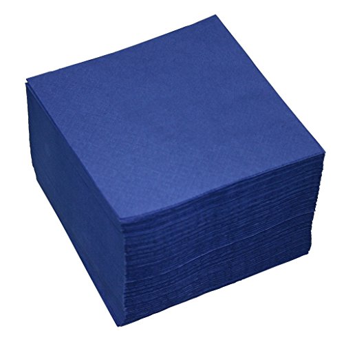100 Servietten 2-lagig ca. 24x24cm dunkel-blau