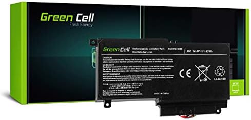 Green Cell® Laptop Battery for Toshiba Satellite P50t-B P50t-B-104 P50t-B-108 P50t-B-10F P50t-B-10K P50t-B-10N P50t-B-10Q P50t-B-10T (3000mAh 14.4V Black)