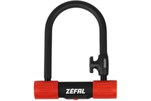ZEFAL Zéfal K-Traz U13, Antivol En U Vélo Haute Résistance - Arceau En Acier Très Solide - Câble De 120cm Optionnel - Cadenas Pour Vélo, Vélo Électrique, VTT, Trottinette, Scooter, Moto