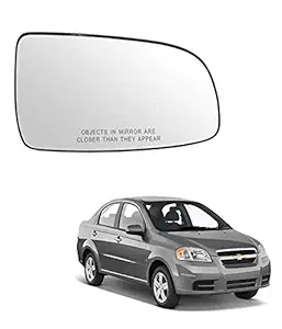 Auto Spare World Plastic Right Side/Driver Side Sub Mirror Plate Compatible with Chevrolet Aveo 2006-2012
