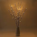 Número de LEDs: 20pcs. Voltaje de entrada: 3V. Potencia: 1.2W. Color de la luz: blanco cálido. 2pcs pilas AA (no incluida)