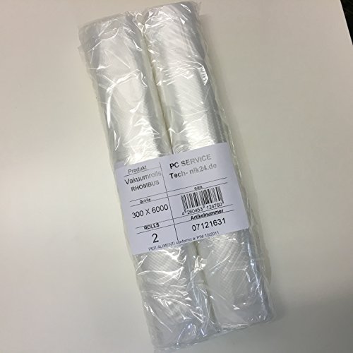 Vakuumier-Rolle 2 Rollen 30×600 cm geprägt goffriert die alternative zum Folienbeutel,Vakuumbeutel geeignet für Caso, Lava, Allpax, Valko, Gastroback - 5