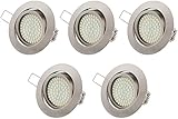kaltweiß glühbirne Super Flach - nur 26mm Einbautiefe - Tolles Design - Schwenkbar - 5er Pack
