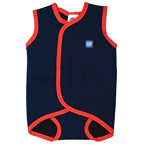 Splash About Baby Wrap Neoprene Wetsuit - Navy Blue, Medium, 6-18 Months