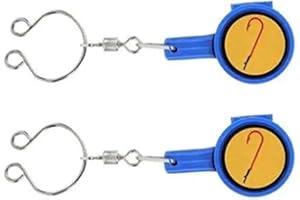 PLGEBR 2 cajas de almacenamiento de anzuelos de pescado, herramienta de nudo rápido, anudador de lazo, aparejos de pesca al aire libre, suministros de cortador de pesca portátil