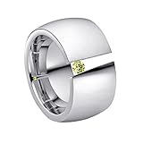 Spannringe gehören zu den jungen Klassikern des Damenschmuck. Der hellgrüne Stein hat in der Ringschiene eine unglaubliche Grünfärbung.