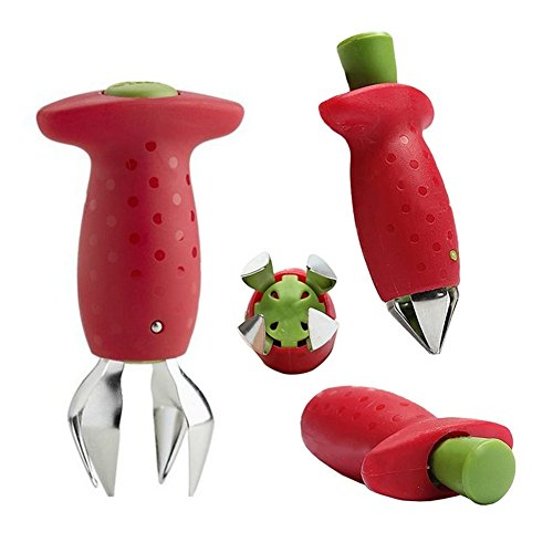 Strawberry Stem entstrunker – Creative Strawberry Tomate Stiel Entferner, Mini Küche Gadgets - 6