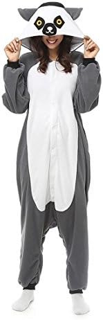 WRH Unisex Pajamas Costume Cosplay Animal kigurumii Onesie Sleepwear For Women Men Adults Long-tailed Monkey pijamas mujer , s