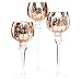 Produktbild knuellermarkt24.de Windlicht, Glaskelch 3er Set, Kerzenhalter Rosegold/Silber Kerzen-Ständer, Weihnachten, Glas-Pokal, Kerzenleuchter, Dekoglas, Bruchglasoptik