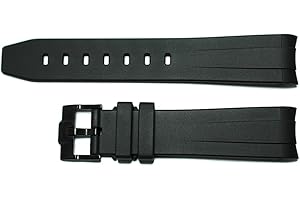 AIMVALUE Pasek do zegarka z gumy do swatch x omega moonswatch kompatybilny czarny ciemnoniebieski różowy brązowy czerwony zielony pomarańczowy biały 20 mm zakrzywiony uchwyt z czarną silikonową klamrą