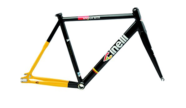 Cinelli Vigorelli, telaio da bicicletta – nero/giallo, taglia 56 :  Amazon.it: Sport e tempo libero
