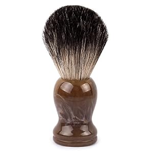 QSHAVE 100% Best Original Pure Badger Hair Shaving Brush. High Quality Resin Handle. Perfect for Wet Shave, Safety Razor… - Image 2
