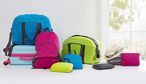 Hosaire 1 Stück Backpack Fahrradrucksäcke Nylon Wasserdicht Faltbar Rucksack für Outdoor Wandern Camping,Reise Bergsteigen Tasche - 2