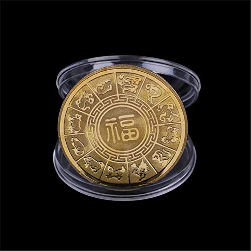 Preisvergleich Produktbild EisEyen Schwein Gedenkmünze Jahr Schweins Liefert Geldmünzen Sammlung Neujahrsgeschenk