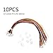 Produktbild JENOR 10 Sets JST 2.0 mm PH 6 Pin Buchse Gehäuse Stecker mit Draht und Stecker