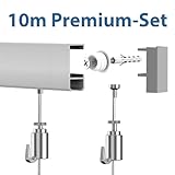 bilderschiene deckenmontage ikea Problemloses und flexibles Umgestalten durch 20 Perlonseile mit Softgleiter und Komfort-Bilderhaken Fixmatic