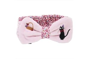 MARUSHIN INDUSTRY Marushin Studio Ghibli Kiki's Delivery Service Hair Band "Flower Garden & Jiji" Pink