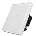 Produktbild DSMY WiFi Smart Lichtschalter Smart Touch Switch(1-Gang) ist aus gehärtetem Glas, und ist steuerbar und verbunden mit Android- und IOS APP, Alexa oder Googelhome. Dazu gibt es auch andere Verbindung- und Steuerungsmöglichkeiten.