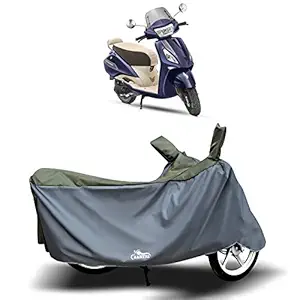 PASH - TVS Jupiter Classic New BS6 100% Waterproof - Dust Proof - Full Bike Scooty Two Wheeler Body Cover for TVS Jupiter Classic (Life Time Strip Mehndi)