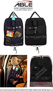 Able Auto Black Car Back Seat Organizer with Multi Pocket Storage for BMQ-7 Series Active Hybrid