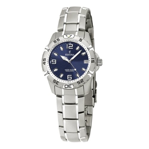 Festina Damen-Armbanduhr XS Sport Analog Quarz Edelstahl F16172/4 Festina Damen-Armbanduhr XS Sport Analog Quarz Edelstahl F16172/4
