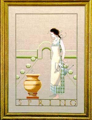 Spring in my Garden - Cross Stitch Pattern by Mirabilia Designs