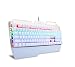 Produktbild LSHUANGJ Regenbogen-Hintergrundbeleuchtung Gaming-Grün-Achse mechanische Tastatur 104 Schlüssel USB-Schnittstelle Steckachse , white gold