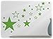 Produktbild wandfabrik - Wandtattoo - 82 hochwertige Sterne in lindgrün
