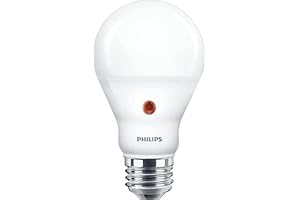 Classic Dusk to Dawn (dagsljussensor): LED-ljuskälla, 60W, E27, A60, Frostat glas, varmvitt ljus, 2700 kelvin, 15 000 timmar, Ej dimbar