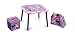 Disney Minnie Mouse Table and Ottoman Set with Storage