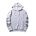 Produktbild Sannysis Herren Slim Fit Sweatshirt Herren Herbst Casual Solid Hip Pop Loose Fit Baumwolle Langarm Hoodie Top Bluse