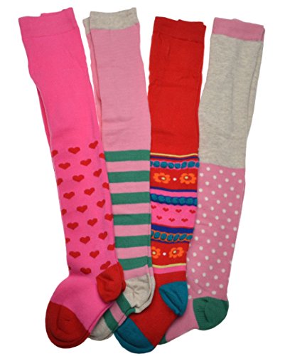 4 Pairs of Cotton Rich Baby TIGHTS - Size 12-18 months