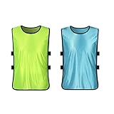 VORCOOL 12PCS Team Practice Vest Trainning Jerseys for Sport Soccer Football Basketball Training Size S