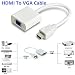HDMI To VGA Converter Adap Audio Output + Audio Cable RS.315.00