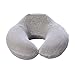 Produktbild Eizur U-förmige Kissen Speicher Schaum Nackenkissen Nackenhörnchen Tragbar Reisekissen Soft Velour Hals Kissen Cushion für Reisen Schlafen Flugzeug Auto Eisenbahn--Grau