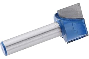 Fenteer DIY Nutfräser zweischneidig, aus HM für Lange Lebensdauer, 8mm Schaft, Schneiddurchmesser Auswählbar, 8x19mm