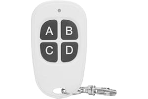 YASORN eMylo Transmisor inalámbrico de 4 teclas con mando a distancia RF de 433 MHz, distancia de hasta 30-50 m, para puerta de garaje eléctrica, cortina eléctrica, cerradura, bomba de agua 1 unidad