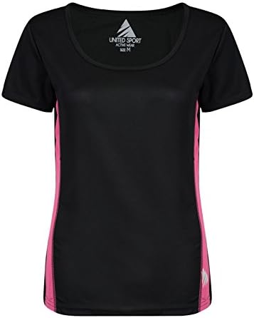 LADIES WOMENS SPORTS T SHIRT RUNNING GYM EXERCISE PERFORMANCE TOP