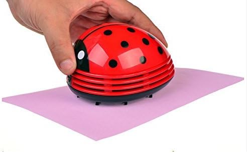 Cute Beetle Ladybug Mini Desktop Handheld Vacuum Crump Sweeper by Oritenal
