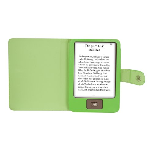 kwmobile Flip Hülle Case für Tolino Shine / Page – eReader Tasche Schutzhülle Cover Kunstleder Bookstyle in Grün - 4