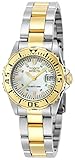 Invicta Damen Analog Quartz Uhr mit Paqué or Armband 6895