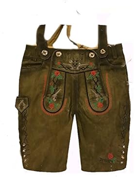 Herren Trachten Lederhose Trachtenlederhose Kurze Tracht Braun Gr.52#18