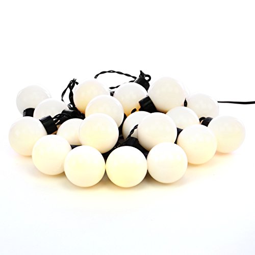 20er LED Lichterkette Partybeleuchtung Biergarten Stimmungslichter außen (warmweiß) - 5