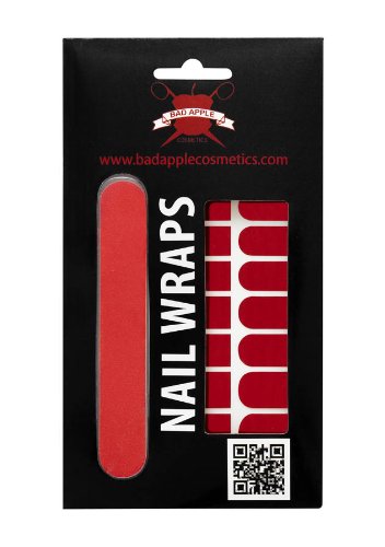 Bad Apple Lady in Red Nail Wraps